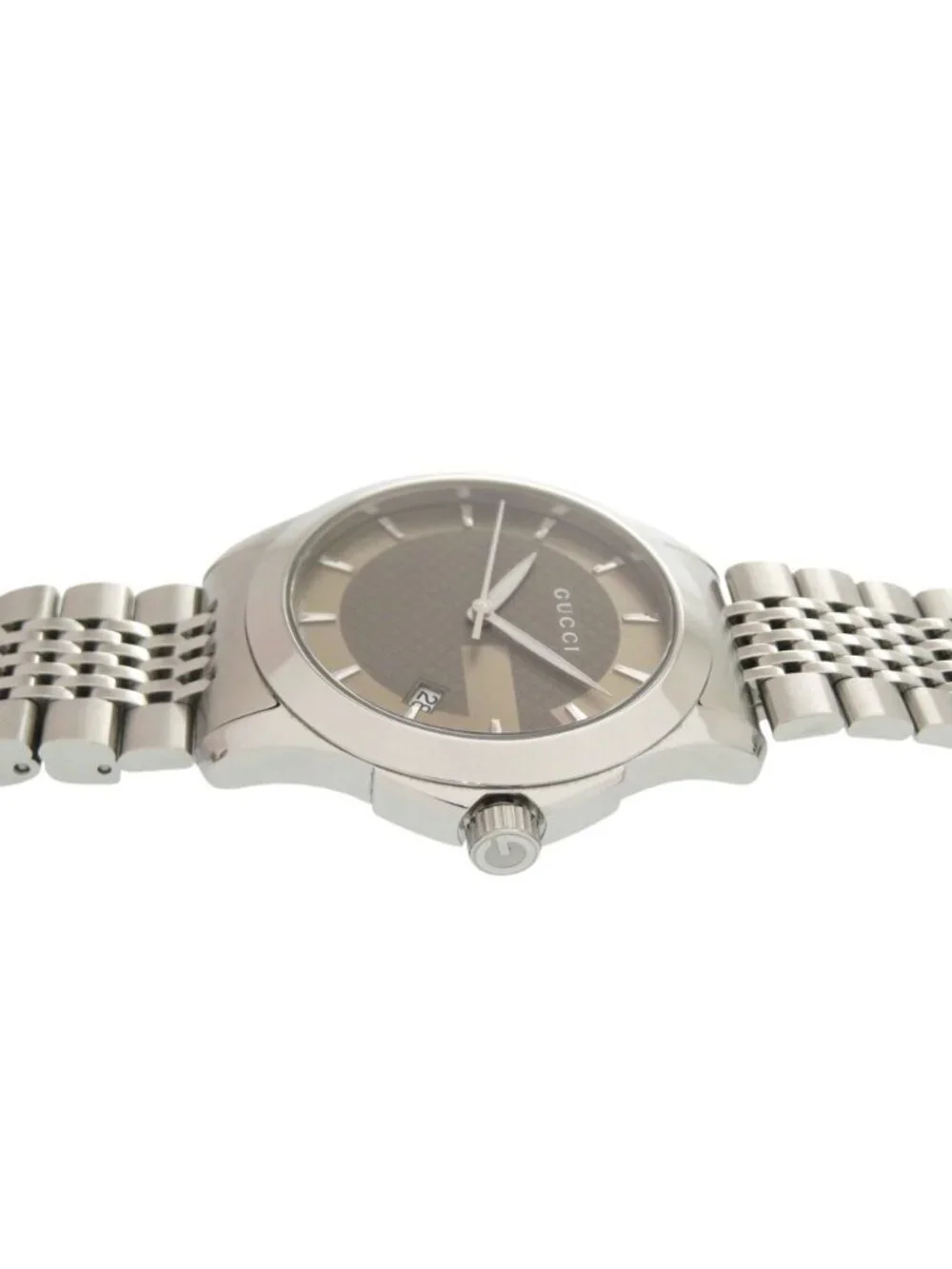 Gucci Timeless 126.4 SS Brown Quartz Watch